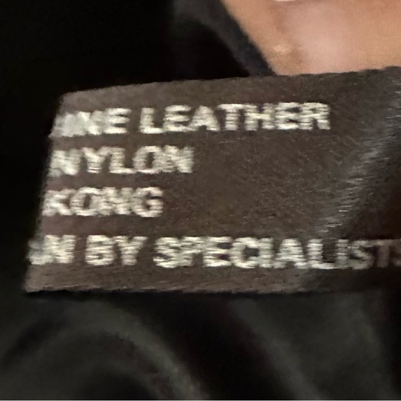 Vintage North Beach Leather Black Suede Pencil Skirt size 11/12. Runs small - Picture 9 of 9